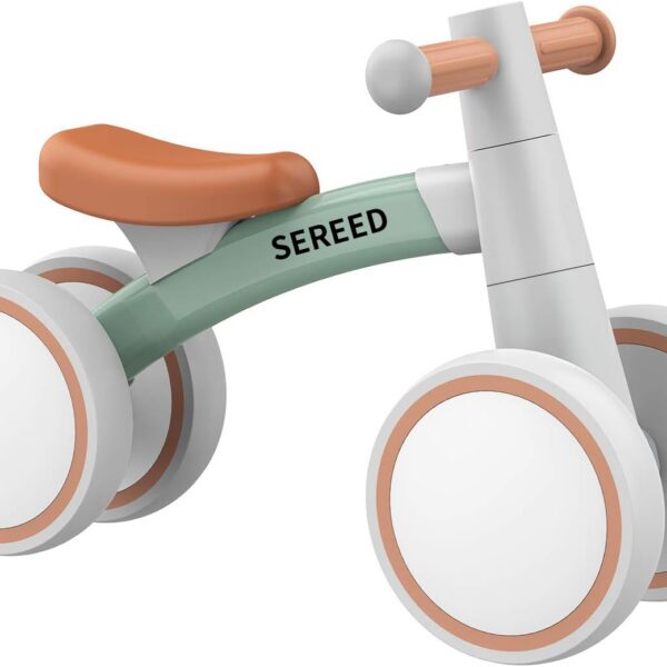 61tilO4erpL._AC_SL1500_ SEREED - Bicicleta de equilibrio para bebés de 1 año, niños y niñas de 12 a 24 meses, primera bicicleta para niños de 4 ruedas, regalos de primer cumpleaños