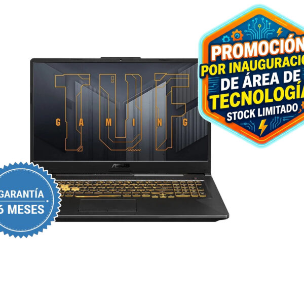 D_NQ_NP_2X_611048-MLV54914874074_042023-F ASUS TUF Gaming F15 15.6" Full HD 144Hz - Laptop para juegos, Intel Core i5-11400H 2.7GHz, 8GB RAM, 512GB SSD, NVIDIA GeForce RTX 3050 4GB